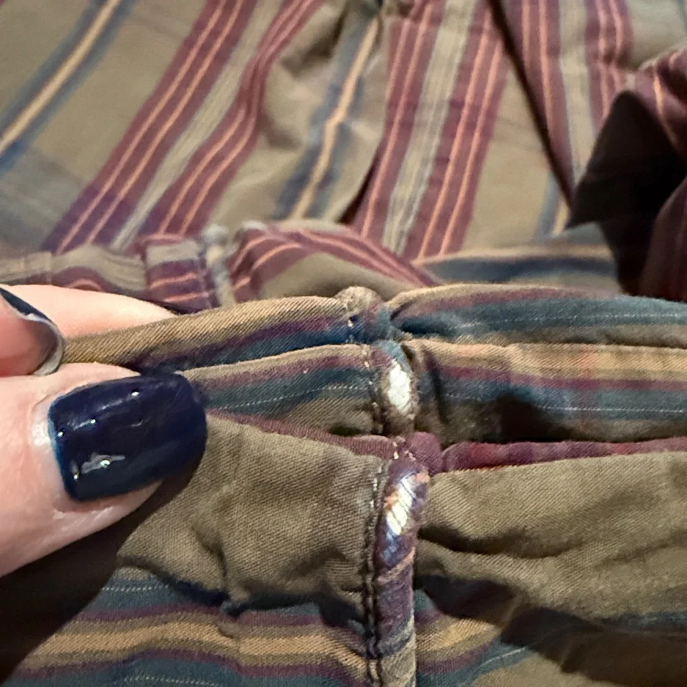 Vintage RL Ralph Lauren Home Pair of Adriana Plaid King Pillowcases